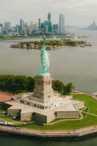 Tourists exploring iconic landmarks and cultural destinations in the United States